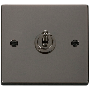 1 Gang 2 Way Toggle Switch 10A Black Nickel