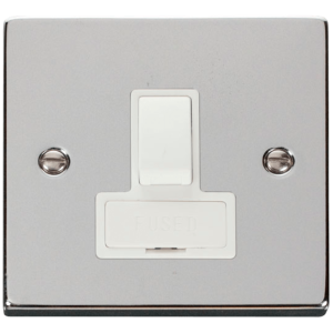 Switched Fused Connection Unit 13A Polished Chrome