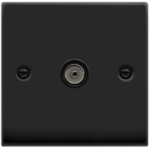 CoAxial Single Socket Matt Black