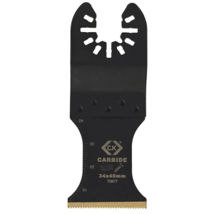 Oscillating Multi Tool Carbide Blade 34x40mm Satin Black