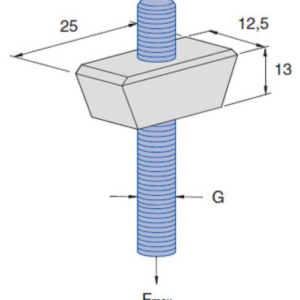 V for Steel Decking Nut M10 Electro-Zinc Plated