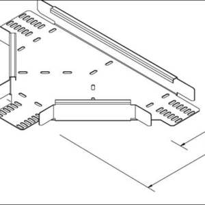 Equal for Heavy Duty Tray Tee 150mm Steel Hot Dipped Galvanised