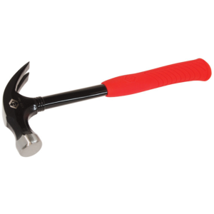 Claw Steel Shaft Hi Vis Hammer 454g Carbon Steel