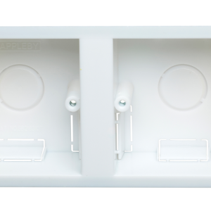 Dual 1 Gang Dry Lining Installation Box 35mm Thermoplastic