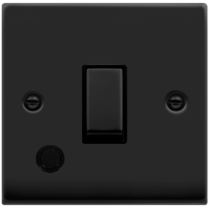 Ingot DP c/w Flex Outlet Switch 20A Matt Black