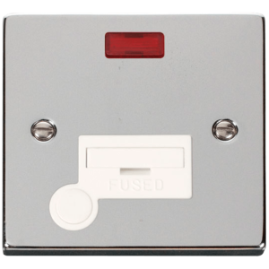 Flex Outlet & Neon Connection Unit 13A Polished Chrome