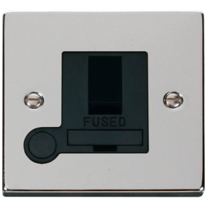 Switched Flex Outlet Connection Unit 13A Polished Chrome