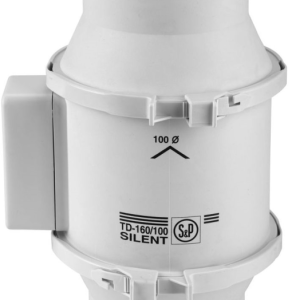 Silent Extractor 100mm Fan 232x151mm