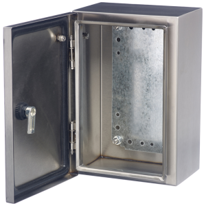 IP65 Enclosure 300x300x150mm Brushed Stainless Steel