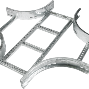 4 Way Equal for Cable Ladder U12 Crossover 150mm Steel Hot Dipped Galvanised