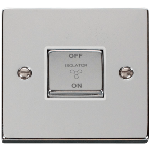 Ingot TP Fan Isolator 10A Polished Chrome