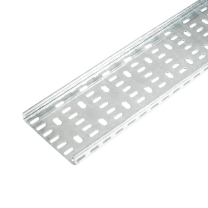 Cable Medium Duty Return Flange Tray 300x25mmx3m Steel Hot Dipped Galvanised