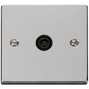 CoAxial Single Socket Polished Chrome