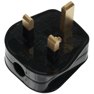 Resilient Fused 3A Plug 13A Black