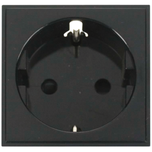 1 Module Schuko Socket 16A Black
