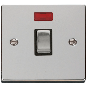 Ingot DP c/w Neon Switch 20A Polished Chrome