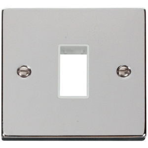 1 Gang 1 Aperture Frontplate Polished Chrome