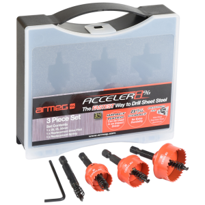 3 Piece Set Holesaw 20/25/32mm Sheet Steel