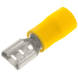 Pre-Insulated Female Push On Terminal 6.3mm Yellow