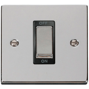 1 Gang DP Switch 45A Polished Chrome