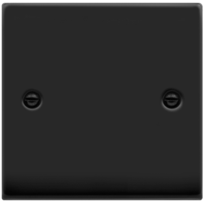 1 Gang Blanking Plate Matt Black