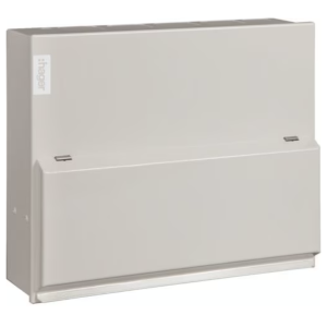 VML410AH 10 Way RCCB Incomer Type A Consumer Unit 63A 30mA 246x299x100mm