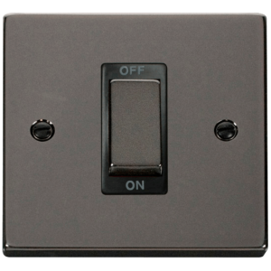 1 Gang DP Switch 45A Black Nickel