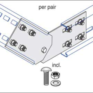 Vertical for Cable Ladder U12 Coupler Steel Hot Dipped Galvanised