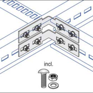 (Pair) c/w Fixings Bracket Steel Hot Dipped Galvanised