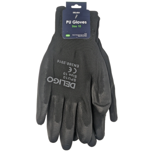 PU Size 10 Gloves Black