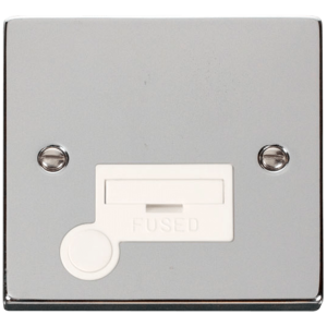 Flex Outlet Connection Unit 13A Polished Chrome