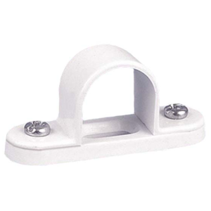 Spacer Bar Saddle 25mm Steel White