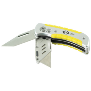 Folding Utility Twin Blade Knife Cast Zinc