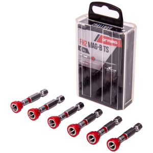 6 Piece Magnetic Collar Tic Tac Box Screwdriver Bit PH2