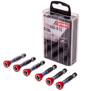 6 Piece Magnetic Collar Tic Tac Box Screwdriver Bit PZ2