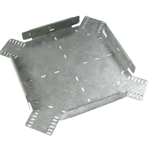4 Way Equal for Light Duty Tray Crossover 100mm Steel Hot Dipped Galvanised
