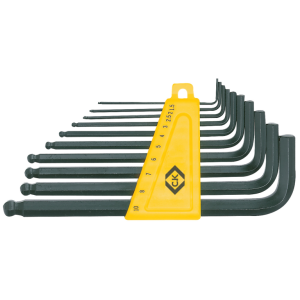 Ball-Ended 10 Piece Set Hexagon Key 1.5-10mm Alloy Steel