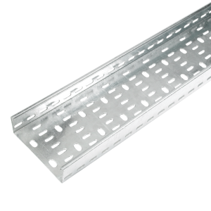 Cable Heavy Duty Return Flange Tray 100x50mmx3m Steel Hot Dipped Galvanised