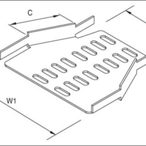 for Light Duty Tray Reducer 300-225mm Steel Hot Dipped Galvanised