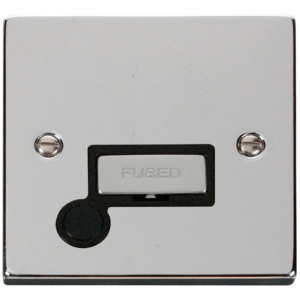 Ingot c/w Flex Outlet Connection Unit 13A Polished Chrome