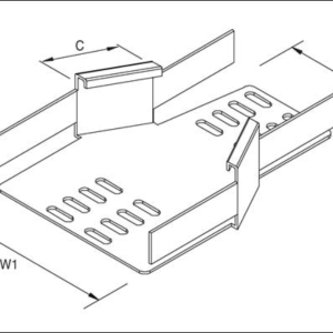 for Heavy Duty Tray Reducer 150-100mm Steel Pre-Galvanised