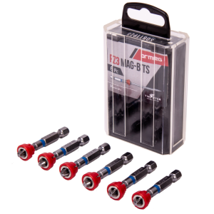 6 Piece Magnetic Collar Tic Tac Box Screwdriver Bit PZ3