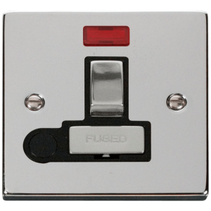 Ingot Switched c/w Flex Outlet & Connection Unit 13A Polished Chrome