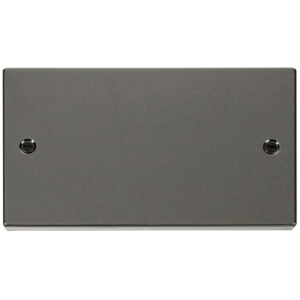 2 Gang Blanking Plate Black Nickel