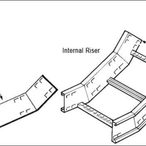 45Deg Inside for Cable Ladder U10 Riser 750mm Steel Hot Dipped Galvanised