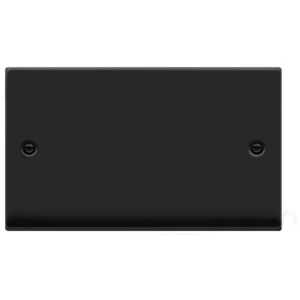 2 Gang Blanking Plate Matt Black