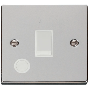 Switched Flex Outlet Connection Unit 20A Polished Chrome