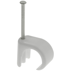 Cable Round Clip 18-22mm White