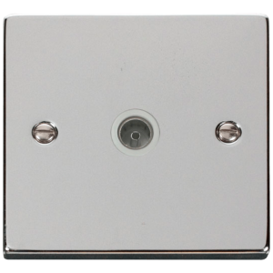 CoAxial Single Socket Polished Chrome